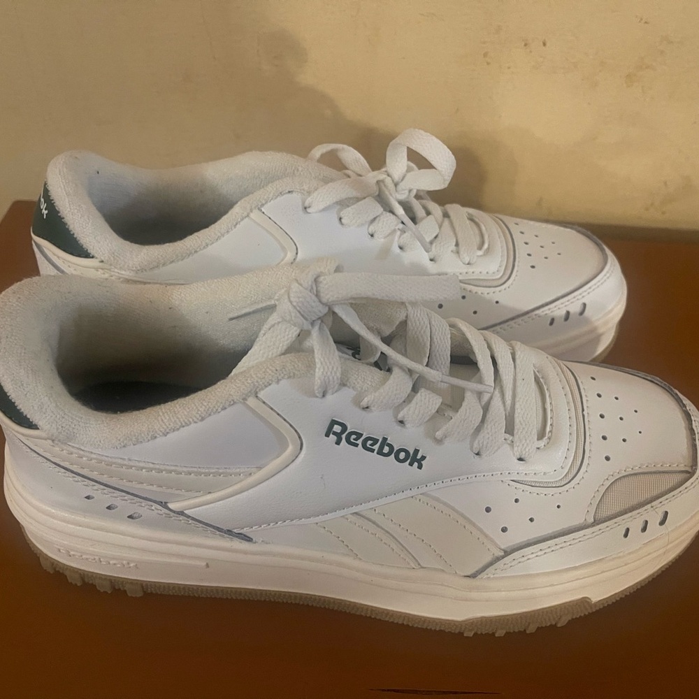 Reebok White and Gray Athletic Shoes